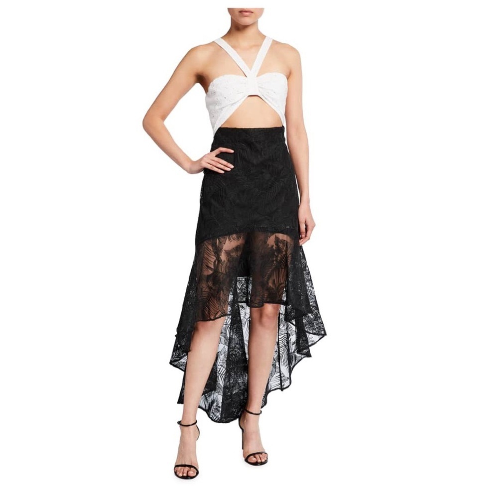 One33 Social NWT Mick Colorblock Eyelet Embroidered Dress Size 10